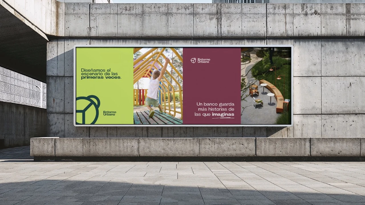 Entorno Urbano — aplicación de marca 1